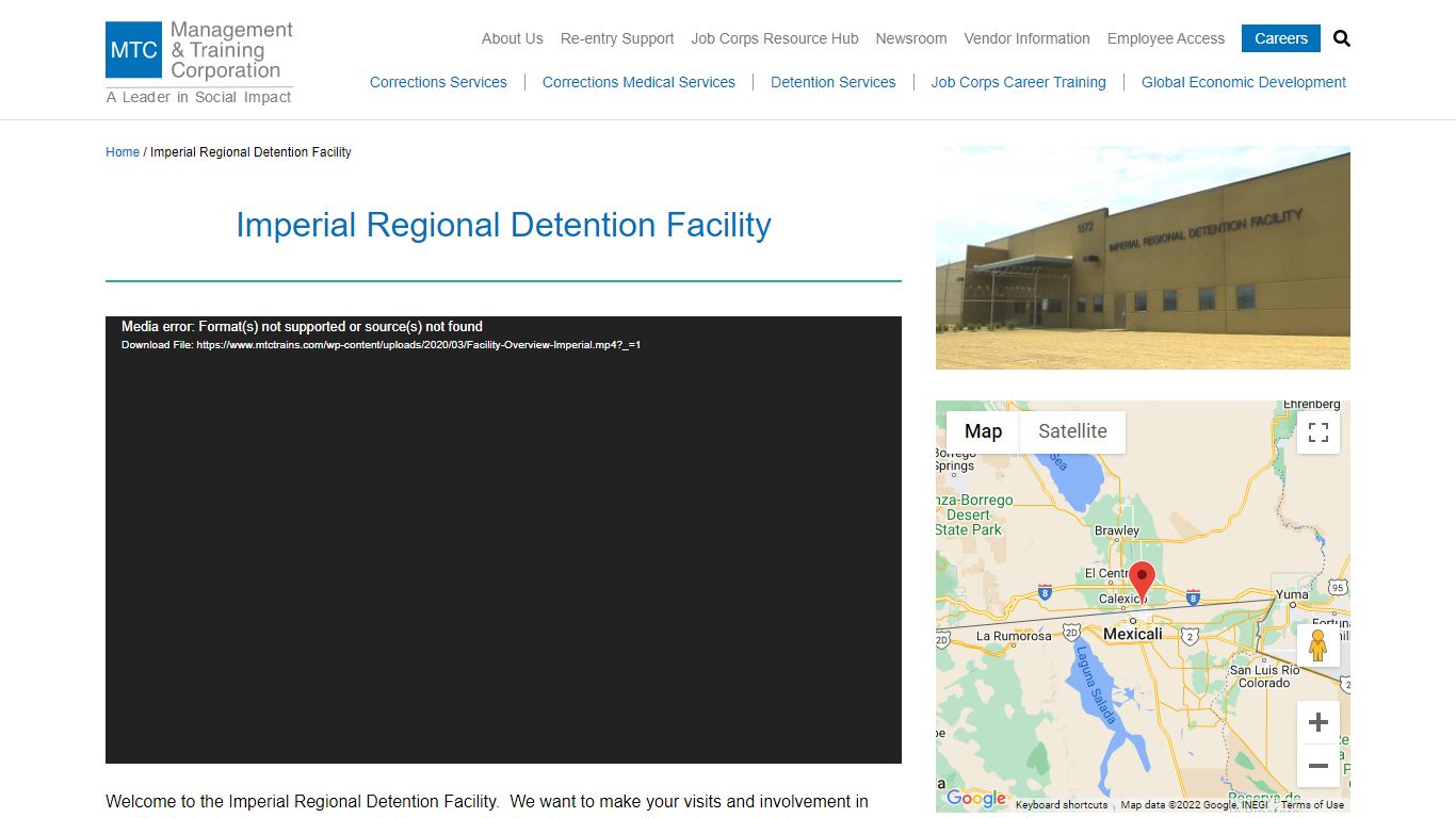 Imperial Regional Detention Facility - MTC